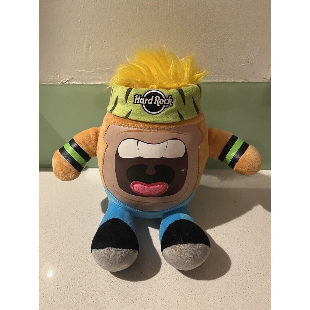 Rare Hard Rock Cafe HRC Roxtars Buddy Jr Plush Stuffed Animal Toy 7" tall